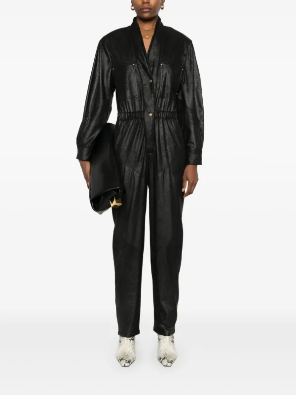 【送料&関税込】Isabel Marant Black Cotton Irianna Jumpsuit IRIANNA JUMPSUIT Woman black | ISABEL MARANT Official online