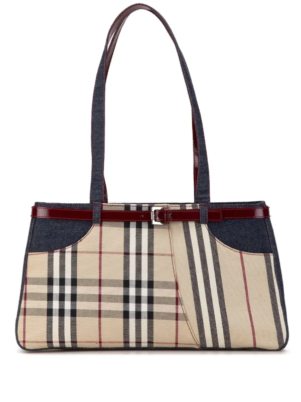 Burberry denim bag sales