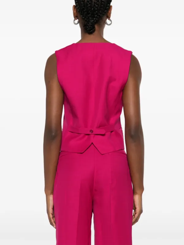 P.A.R.O.S.H. V-neck Waistcoat | Pink | FARFETCH JO