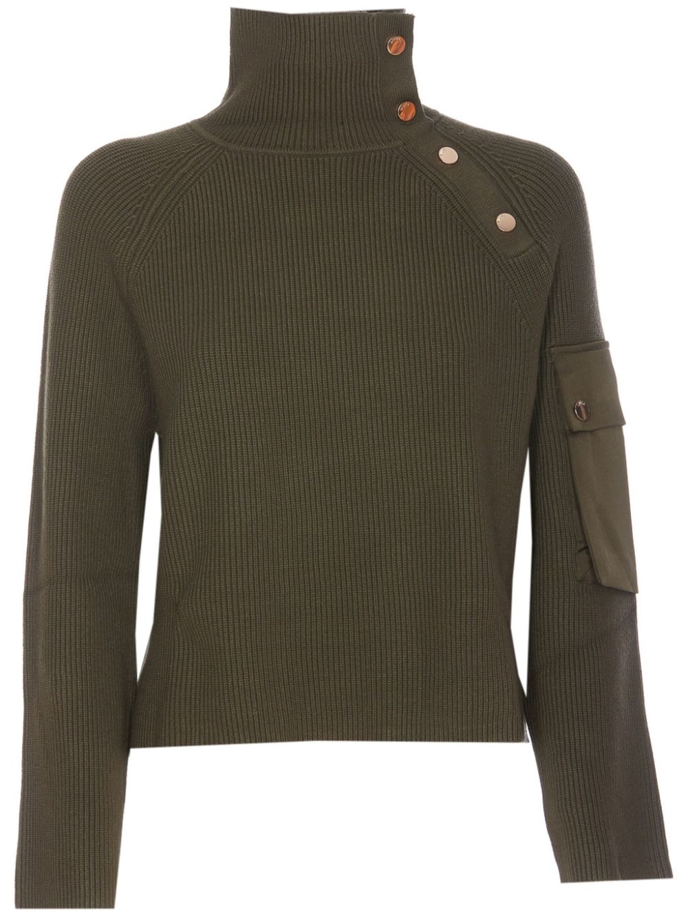 LIU JO buttoned sweater - Green