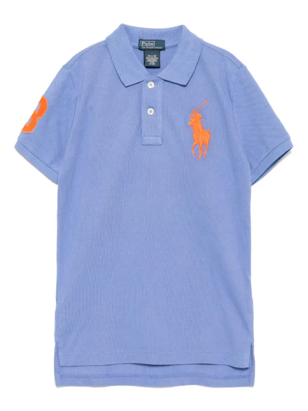 POLO RALPH LAUREN KIDS Big Polo Pony Polo Shirt Blue