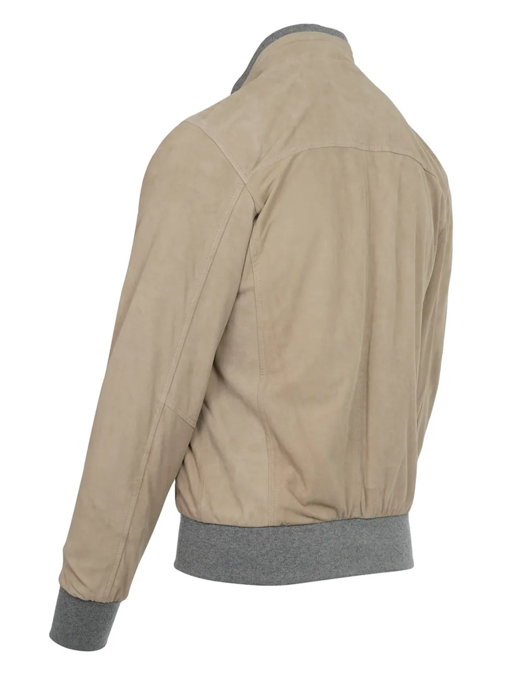 Barba suede bomber jacket - Beige