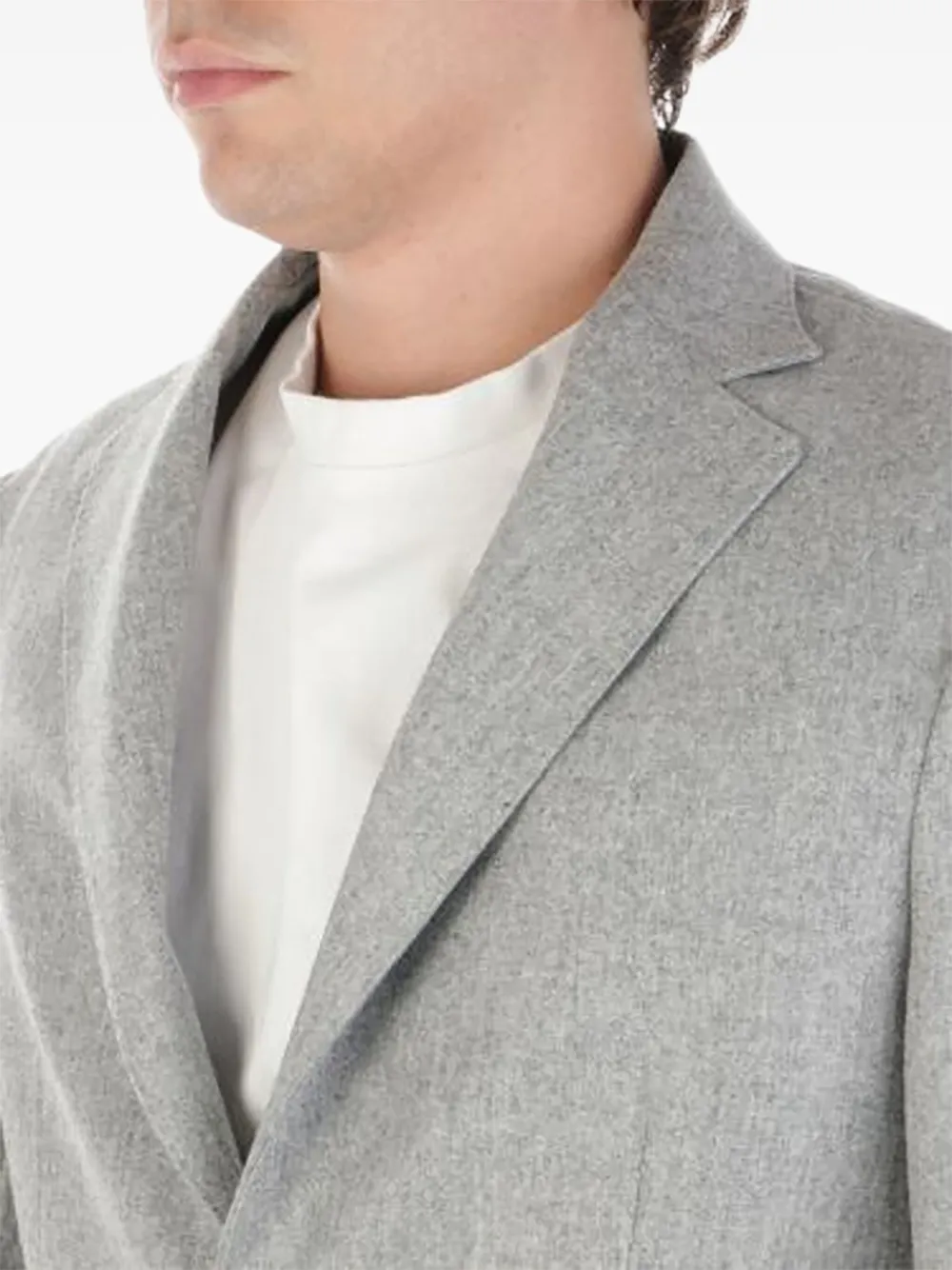 Barba Blazer met enkele rij knopen Grijs
