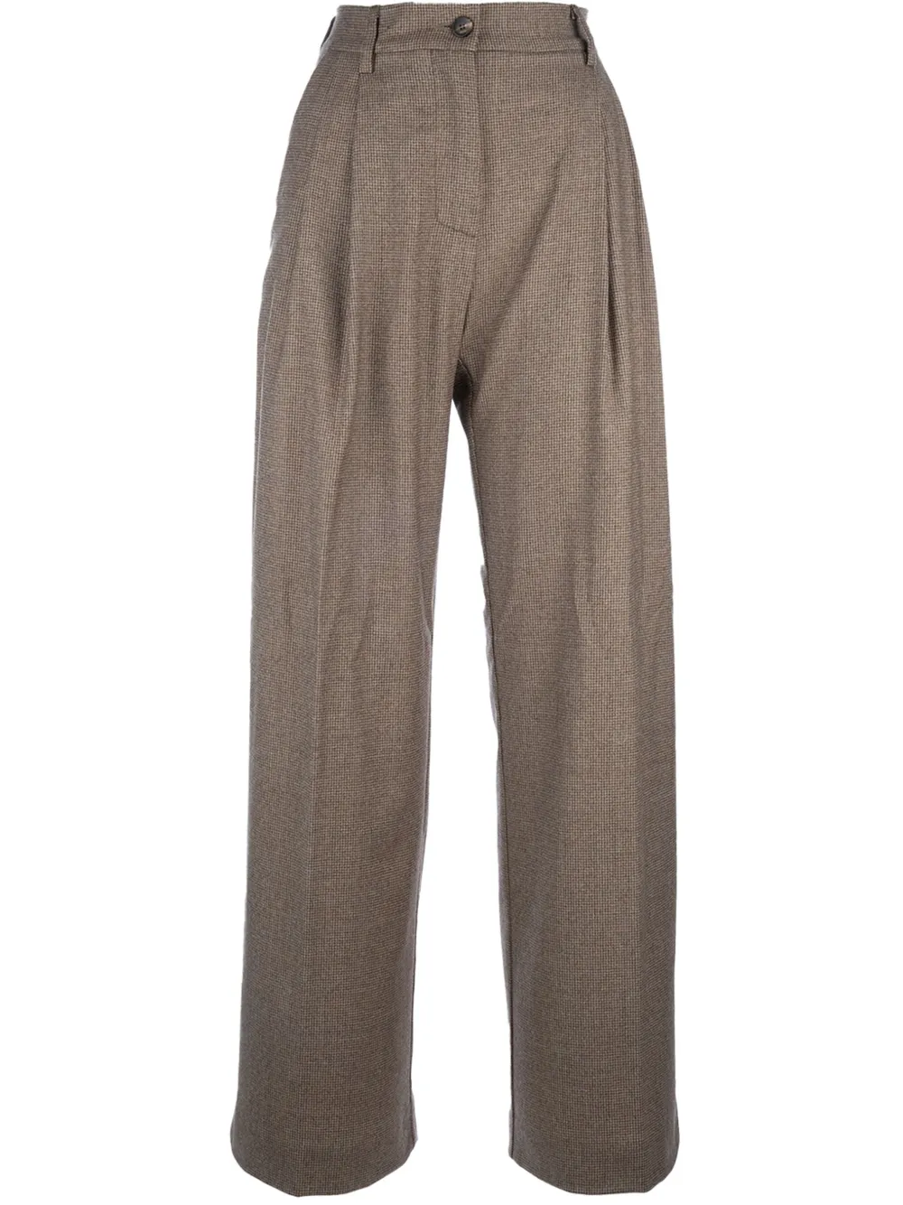 Cruna Demetra pantalon met wijde pijpen Bruin