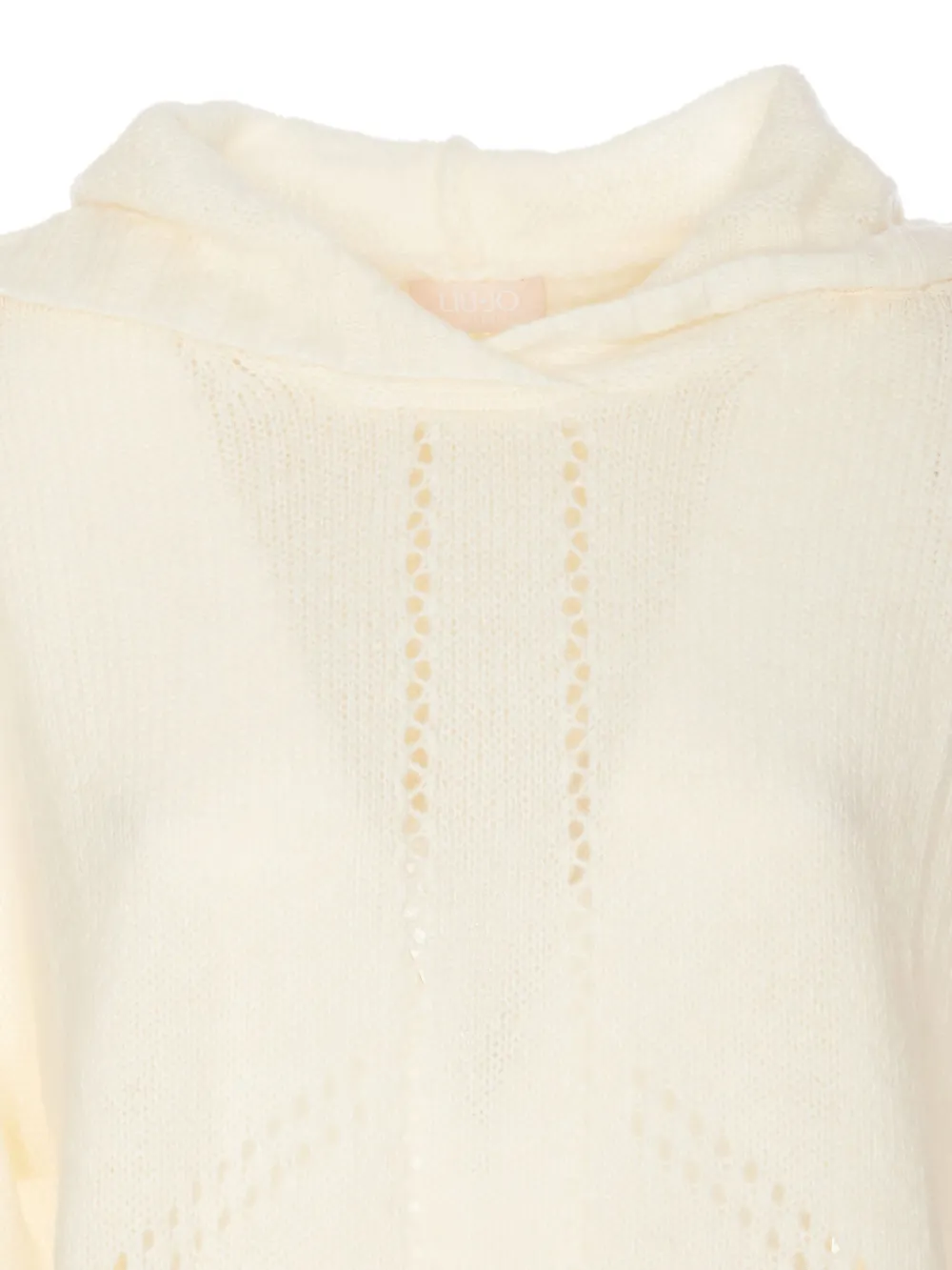 LIU JO Gebreide hoodie Wit