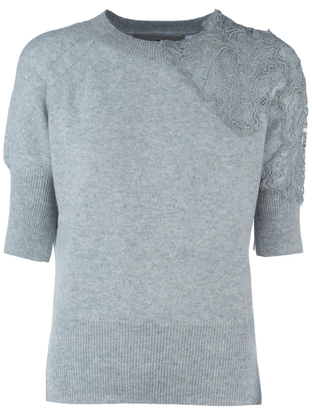 Ermanno Scervino Trui met kanten detail Grijs