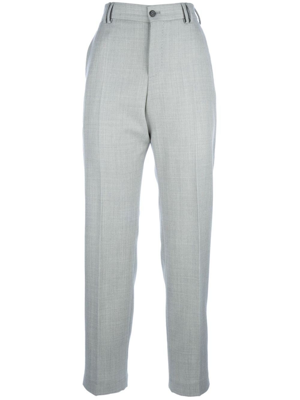 wool tapered trousers