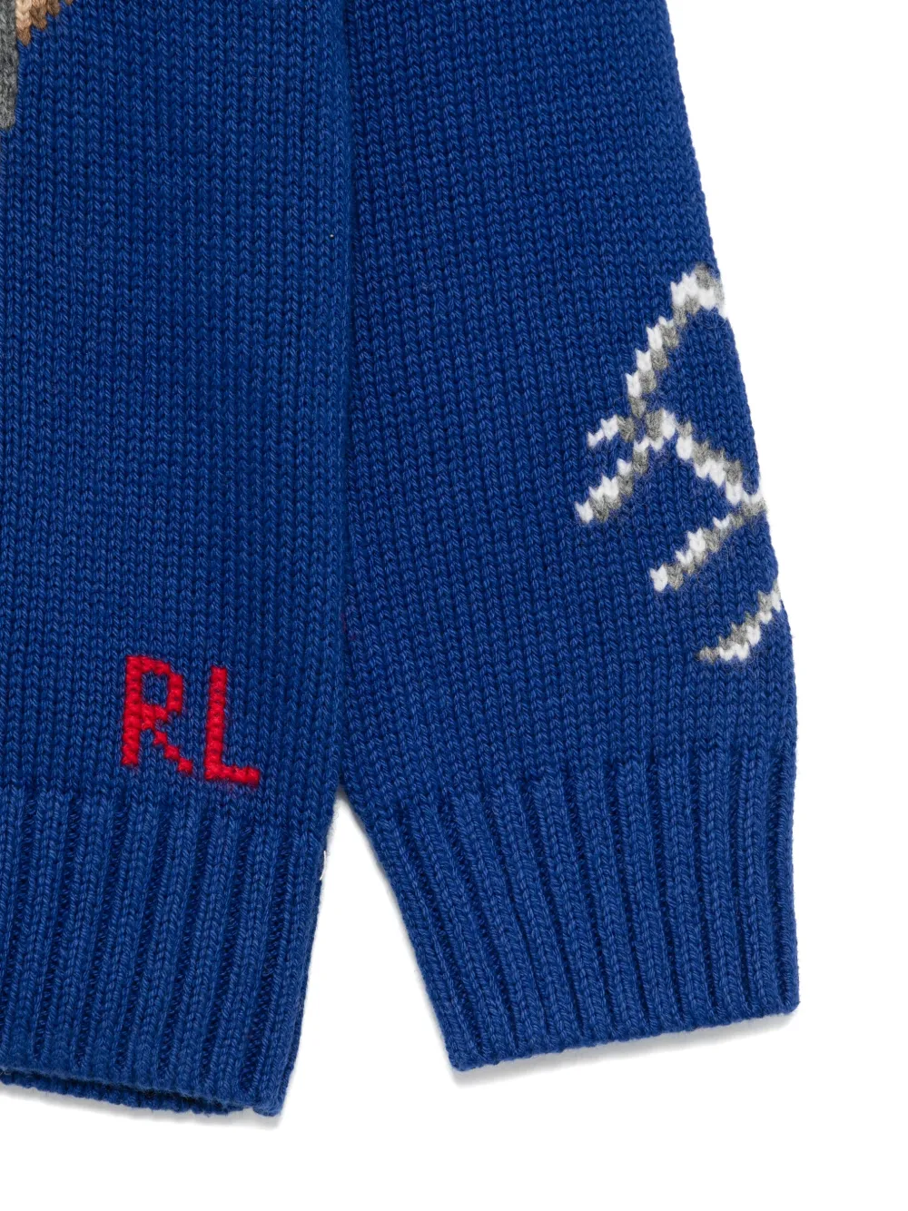 POLO RALPH LAUREN KIDS Trui met Polo beerprint Blauw