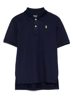 Polo Ralph Lauren ポロシャツ NAVY S POLO RALPH LAUREN KIDS logo-embroidered Polo Shirt | Blue | FARFETCH