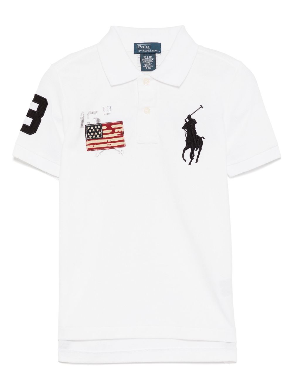 POLO RALPH LAUREN KIDS logo patch T-shirt - White