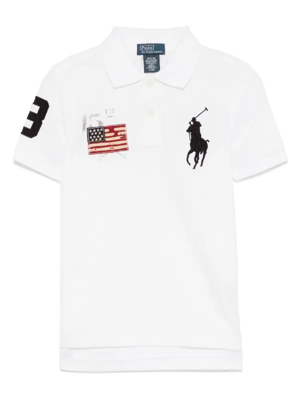 POLO RALPH LAUREN KIDS Camiseta Com Patch De Logo | Branco