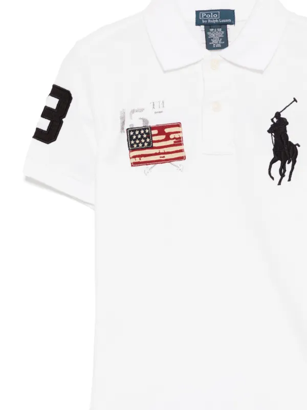 POLO RALPH LAUREN KIDS Camiseta Com Patch De Logo | Branco