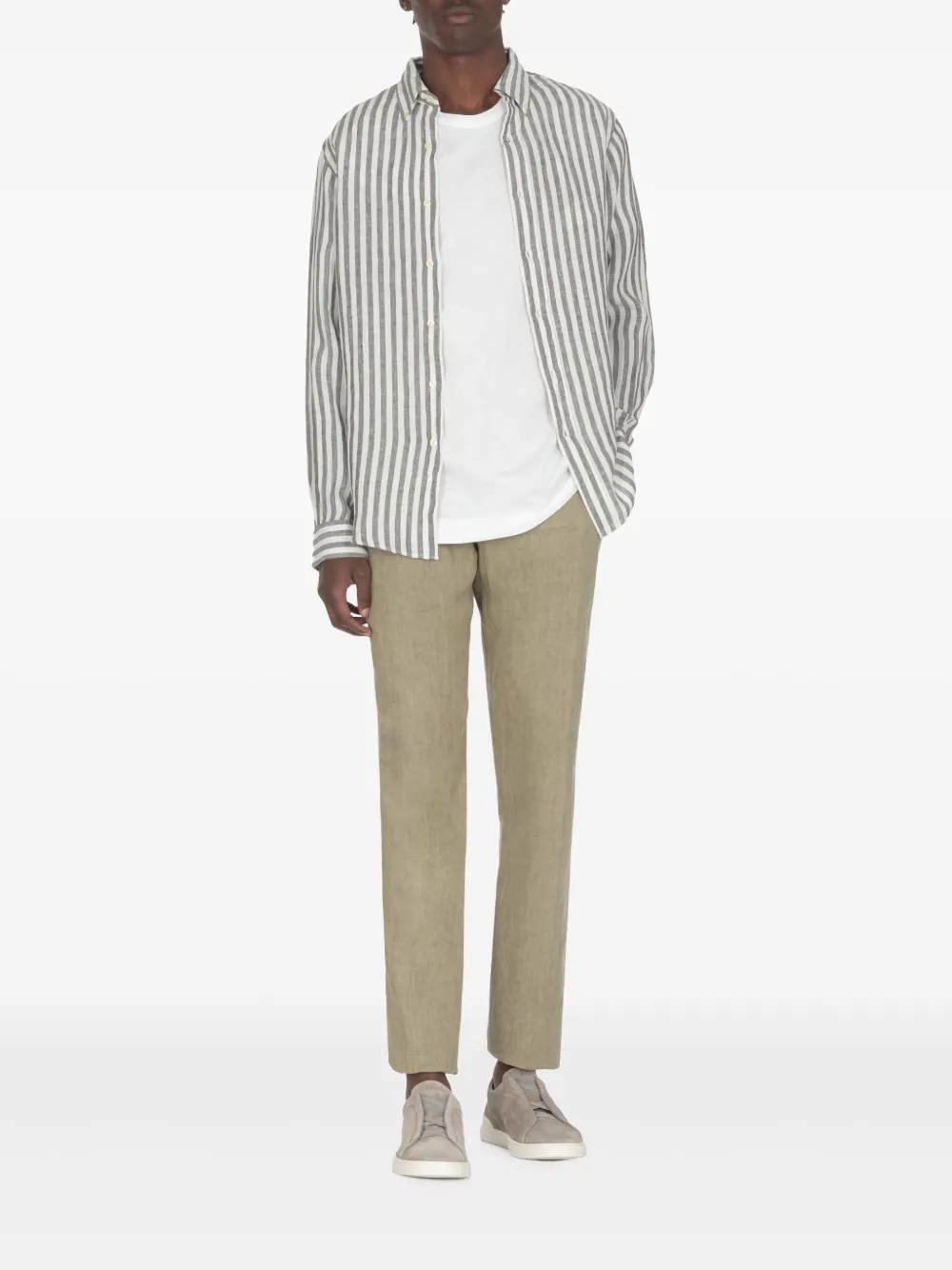 Zegna straight-leg trousers - Groen