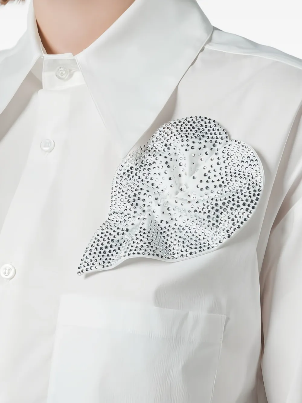 Giuseppe Di Morabito Blouse verfraaid met kristal Wit