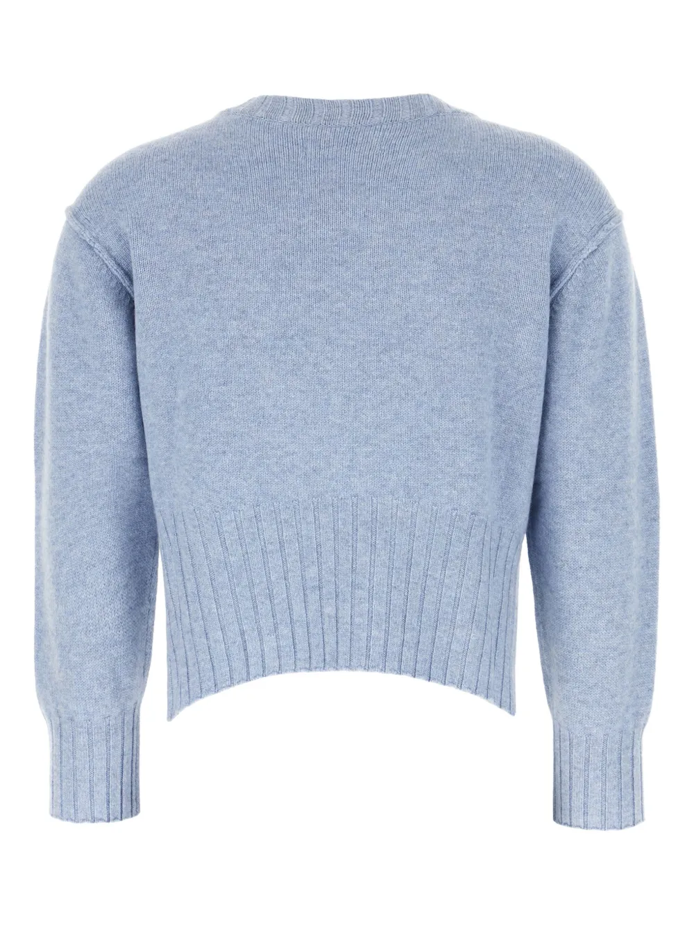 Loulou De Saison Lian Ribbed-hem Cashmere Sweater In Blue