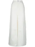 ICON DENIM Lara maxi skirt - White