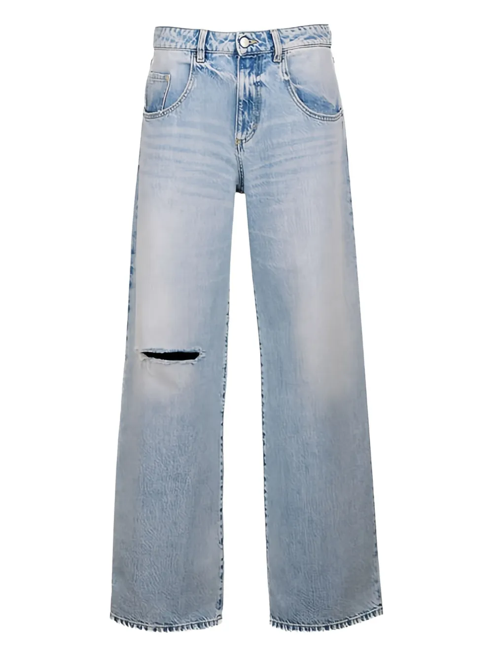 ICON DENIM knee-rip wide-leg jeans | bleu | Image 1