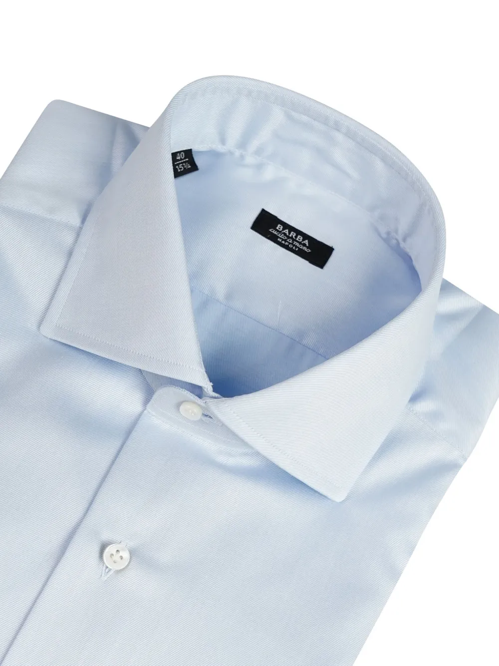 Barba poplin shirt - Blauw