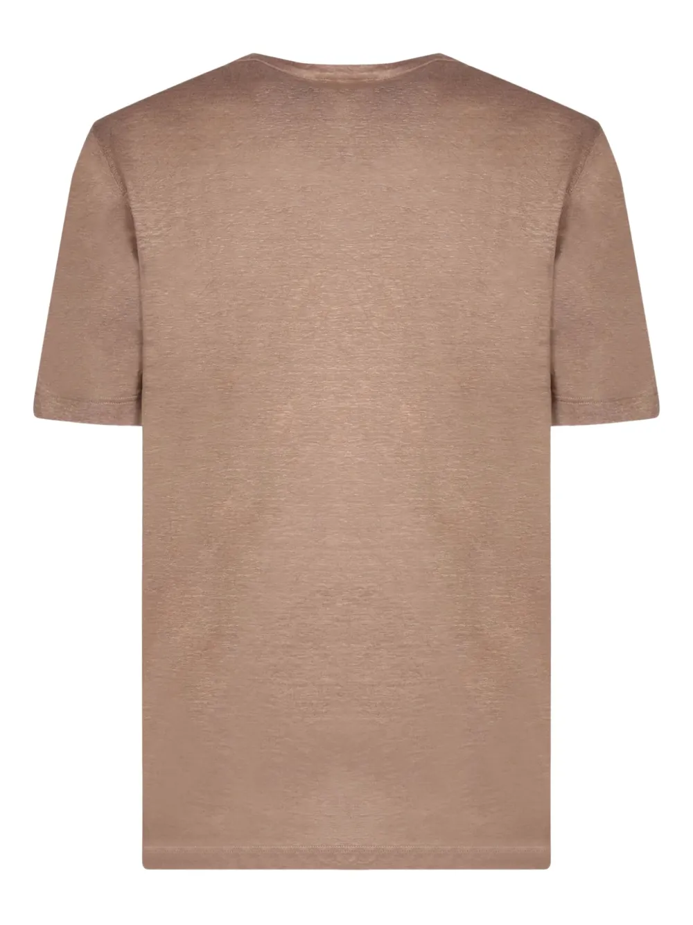 Lardini linen crew-neck T-shirt - Beige