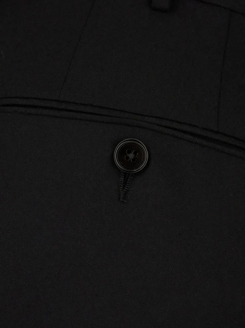 Shop Zegna Pressed-crease Tapered Trousers In Black