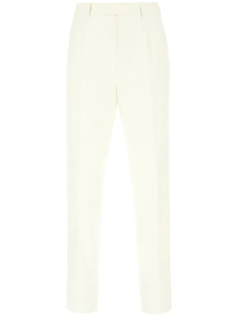 Zegna pressed-crease tapered trousers 