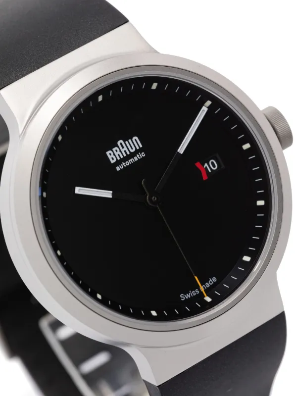 BRAUN BN0282BKBK 腕時計 BN0299 Braun gents step counter watch - white dial and black