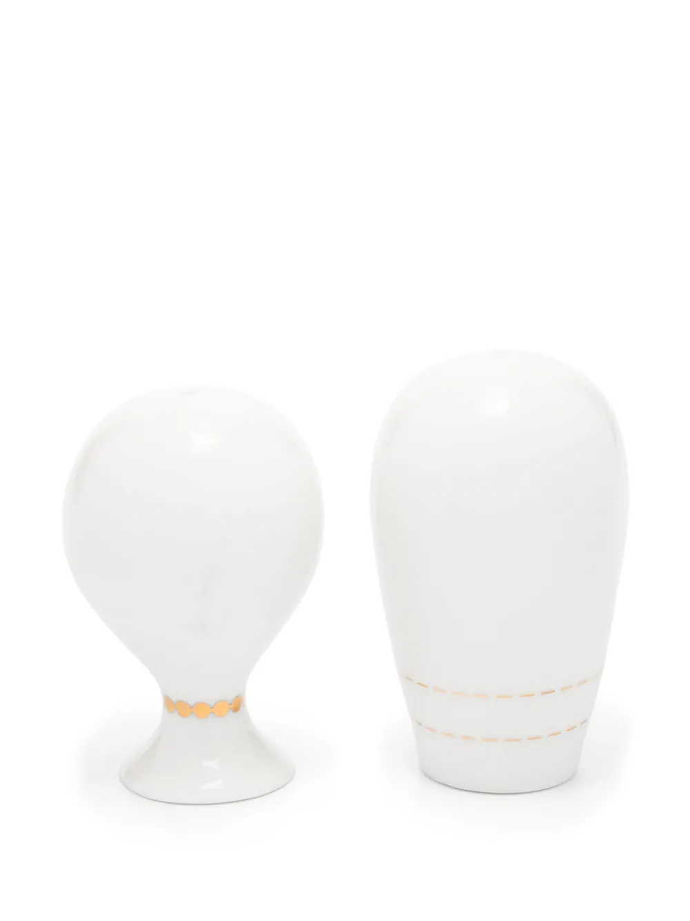 Jonathan Adler Gilded Mr. & Mrs. Muse shakers (set of two) - Wit