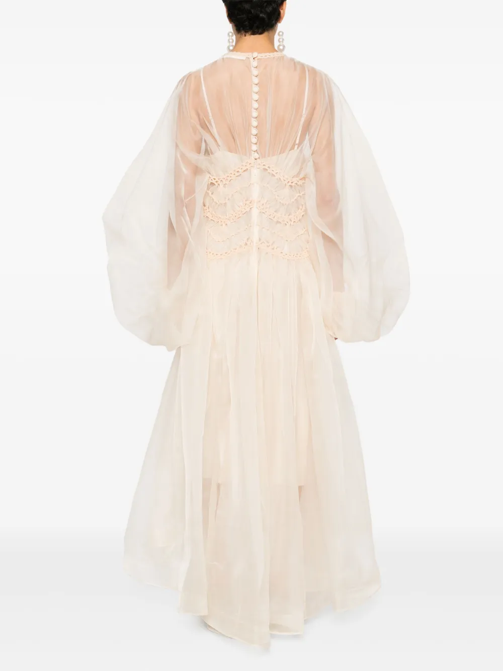 Shop Zimmermann Illuminate Gown In Nude