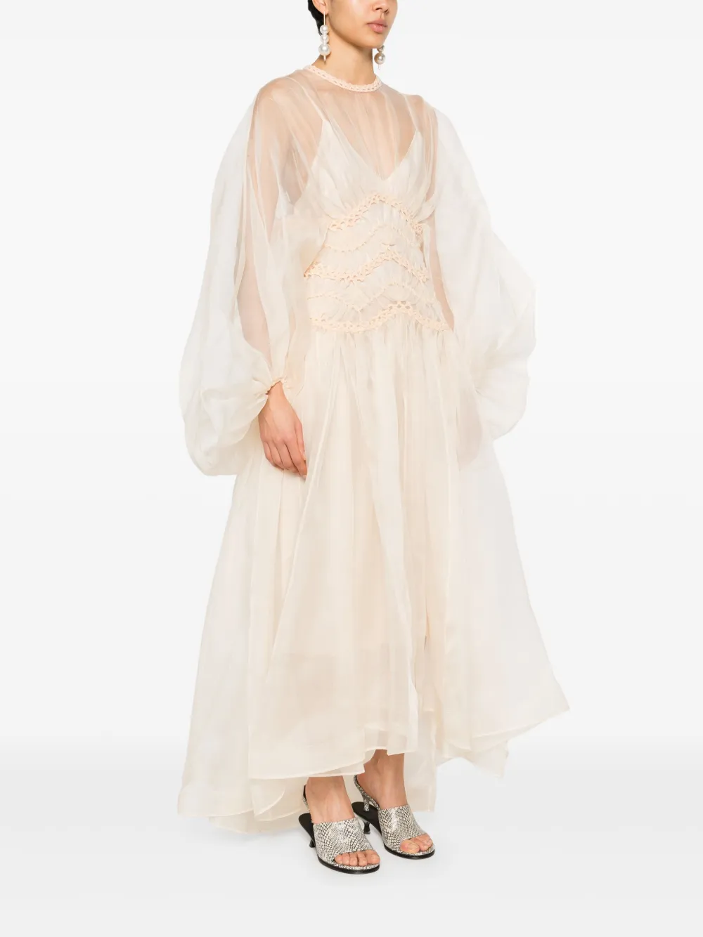 Shop Zimmermann Illuminate Gown In Nude