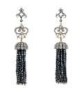 Anabela Chan 18kt yellow gold Tassel diamond and onyx earrings