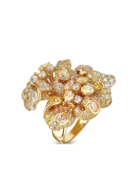 Anabela Chan 18kt yellow gold vermeil Bloomingdale diamond ring