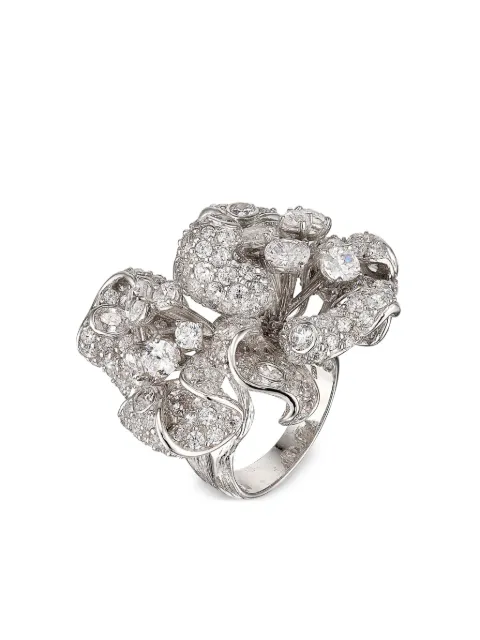 Anabela Chan 18kt white gold Magnolia diamond ring