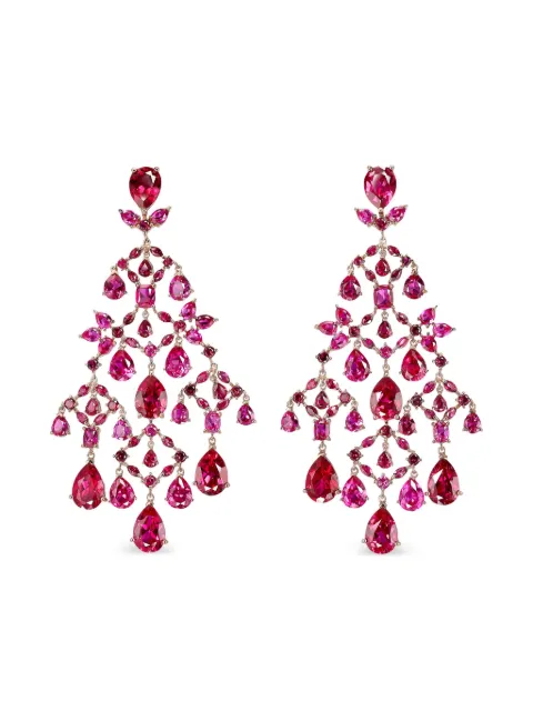 Anabela Chan 14kt gold Celestial Cascade ruby drop earrings