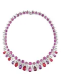 Anabela Chan 18kt white gold Pomegranate Tutti Frutti necklace - Silver