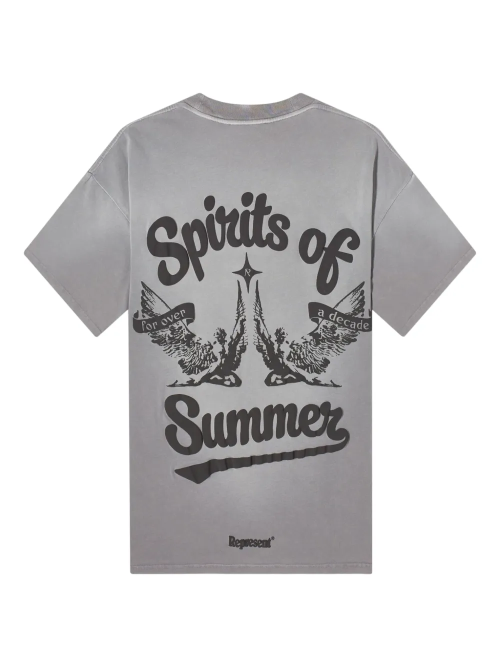 Represent T-shirt met print Grijs
