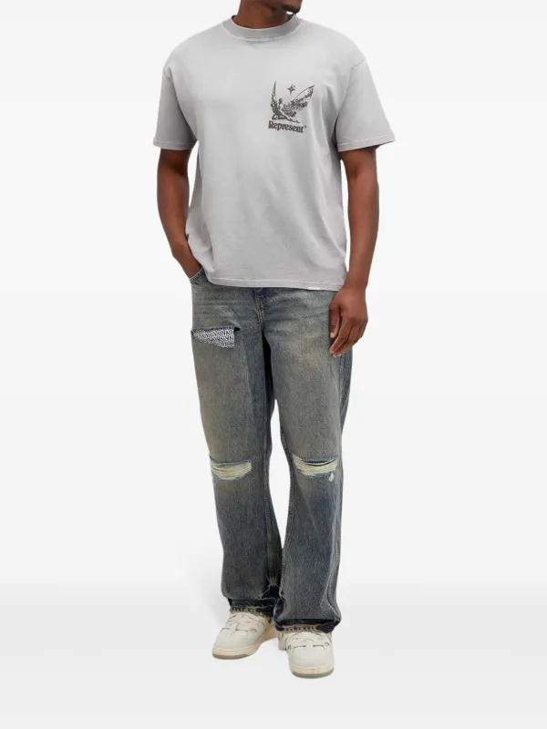 【関税込み】Represent グレー Spirits of Summer Tシャツ Spirits Of Summer T-Shirt - Sunrise | REPRESENT