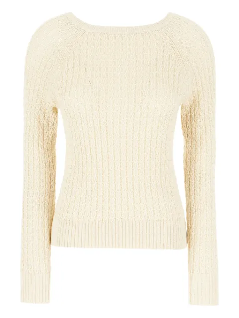 Ballantyne cable-knit raglan-sleeve sweater