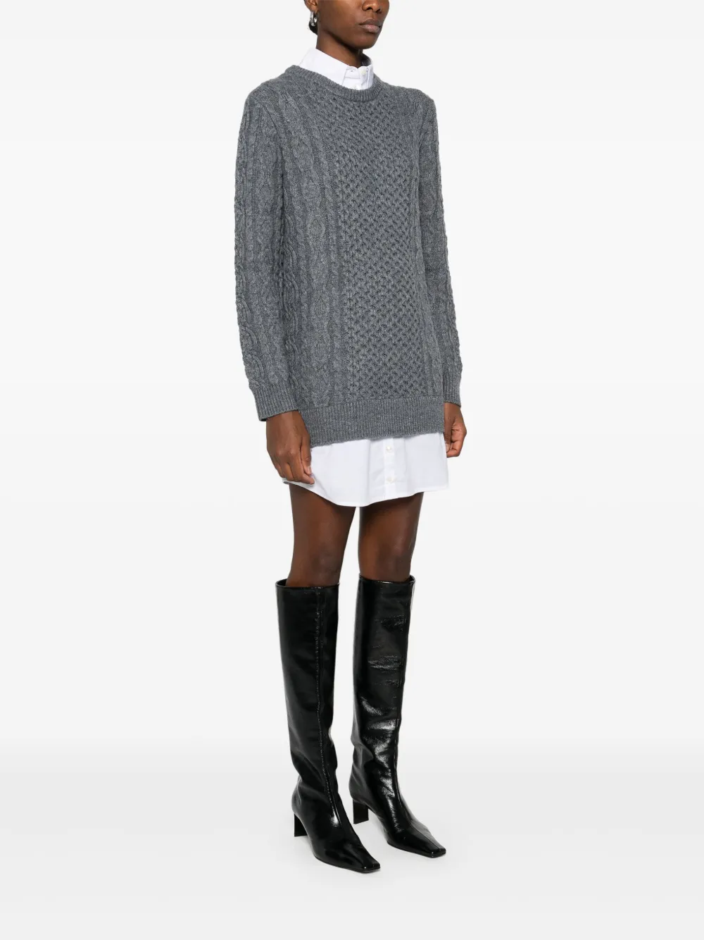 STAUD Aldrin mini-jurk Grijs