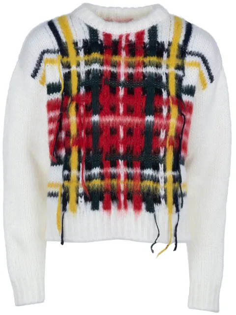Iceberg check inlay sweater