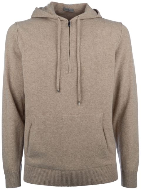 Corneliani hoodie à fermeture zippée