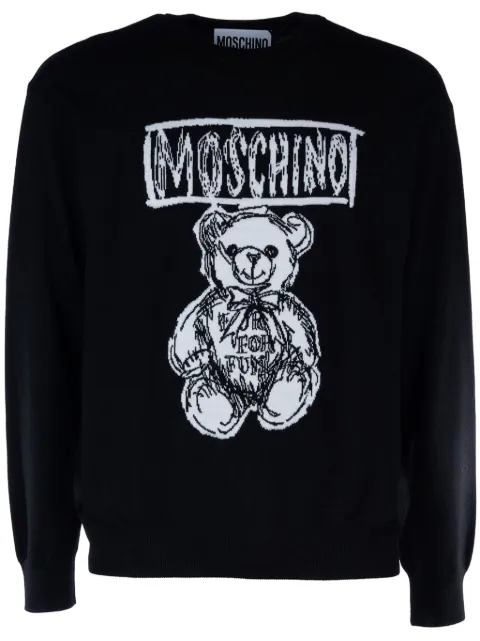 Moschino Teddy Bear-intarsia jumper