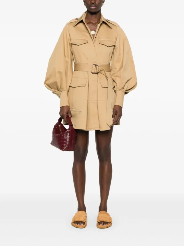 【Zimmermann】 ジマーマン イルミネイト・カーゴ・ミニドレス ZIMMERMANN Illuminate カーゴ ミニドレス | ニュートラル