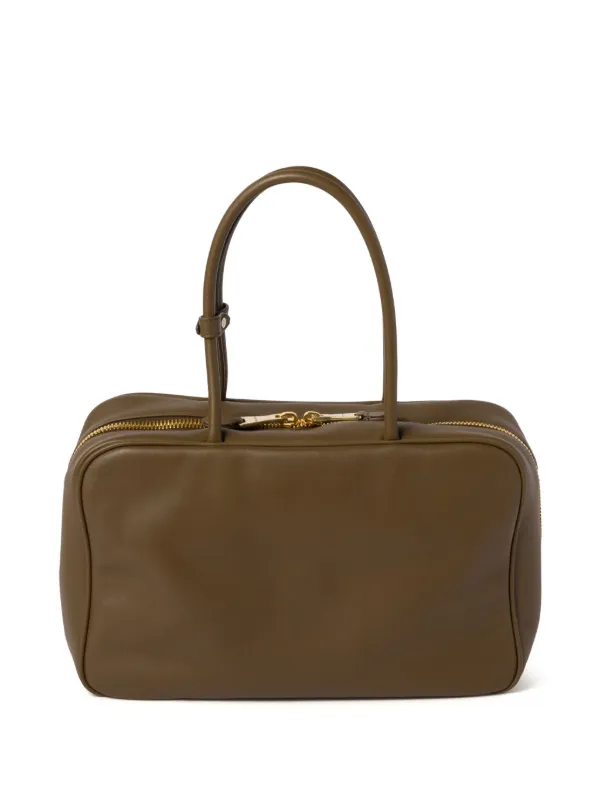 ミュウミュウ/関税送料込み BEAU SMALL TOTE BAG Miu Miu Beau Tote Bag | Neutrals | FARFETCH