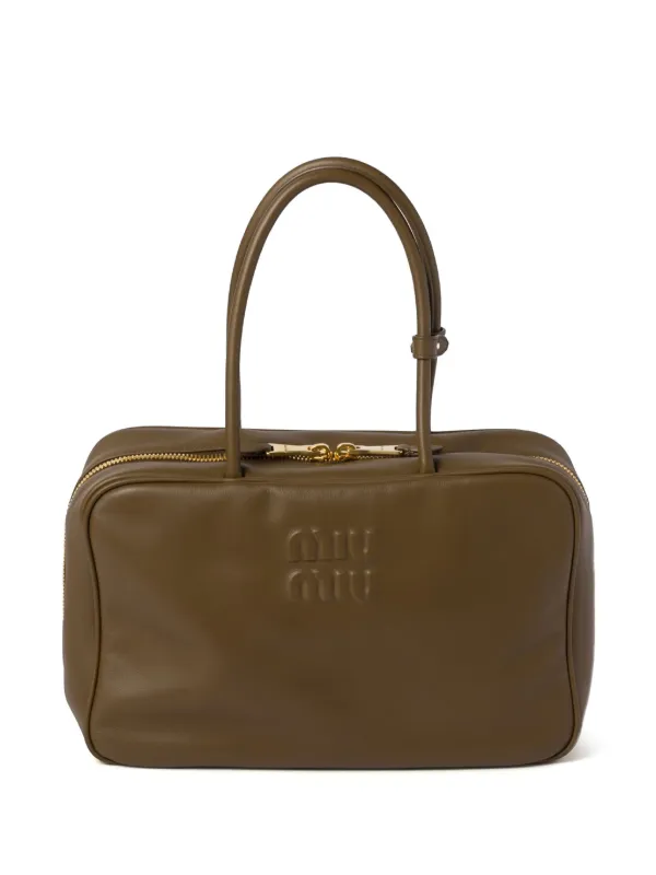 ハンドバッグ MiuMiu | Leather bag 5BA290_2CRM_F0046_V_OOO Miu Miu】Leather Beau bag レザーボーバッグ (MiuMiu