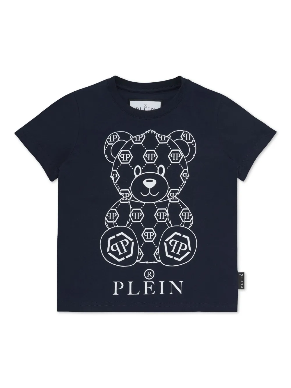 Philipp Plein Junior T-shirt met teddybeerprint Blauw