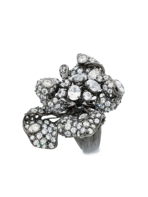 Bague Bloomingdale en or 18ct à détail de diamant - Anabela Chan - Modalova