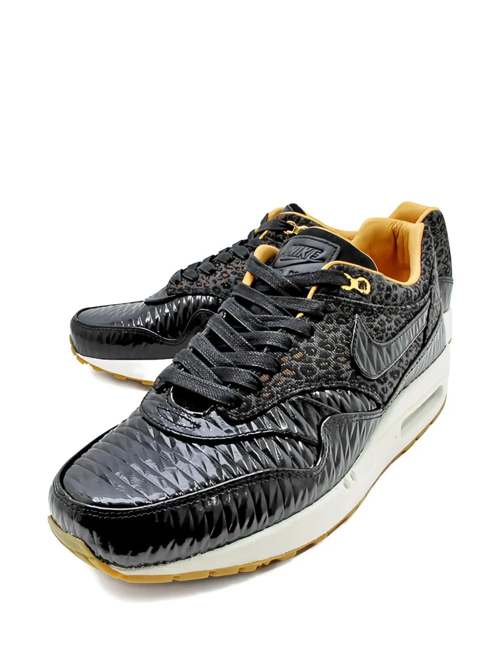 Nike Air Max 1 "FB Woven White Metallic Gold" sneakers Black