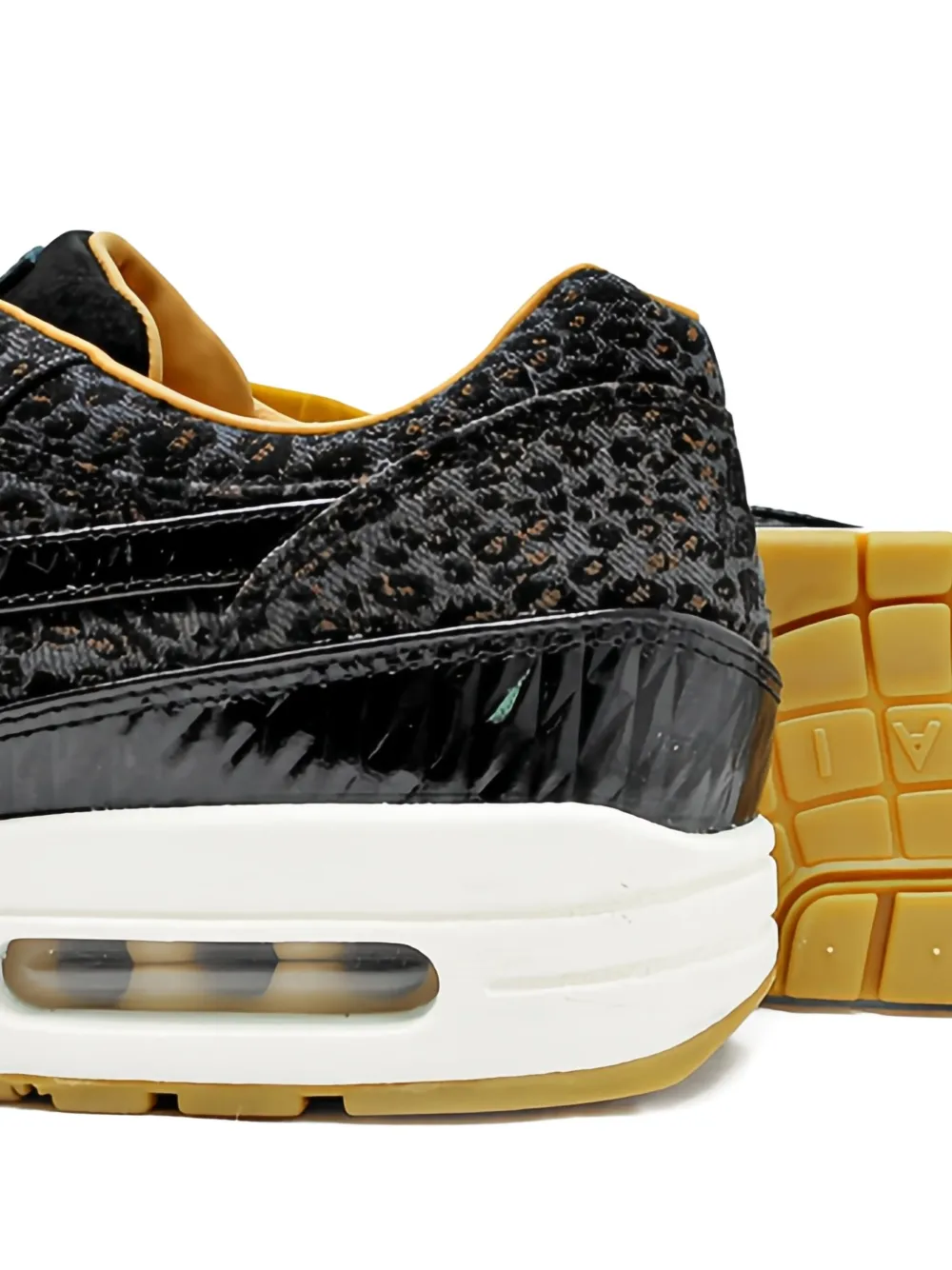 Nike Air Max 1 "FB Woven White Metallic Gold" sneakers Black