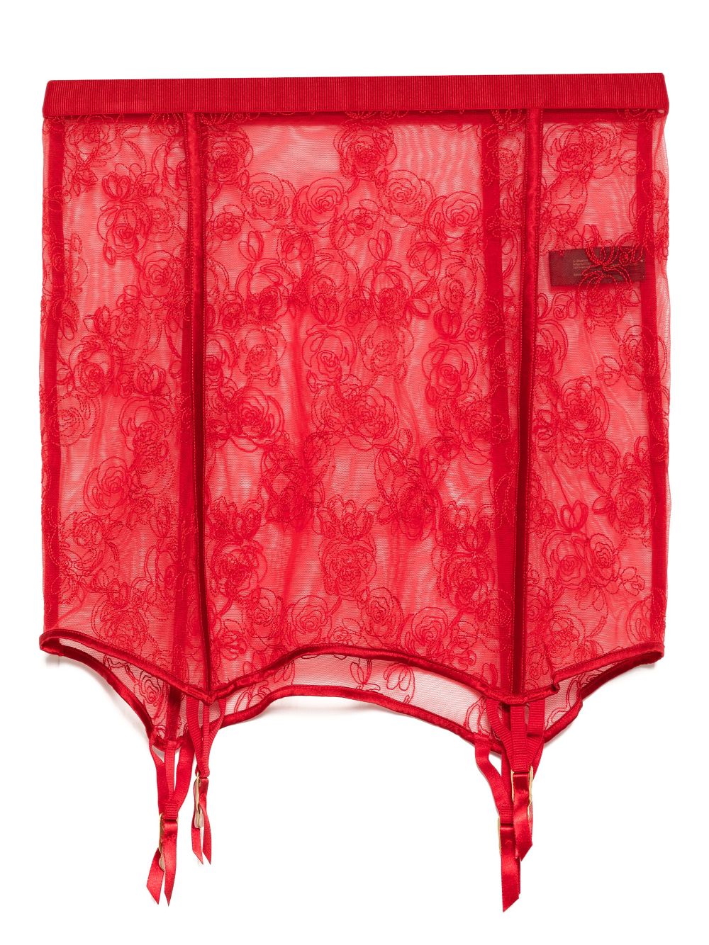 Kiki de Montparnasse LA rose garter skirt - Red