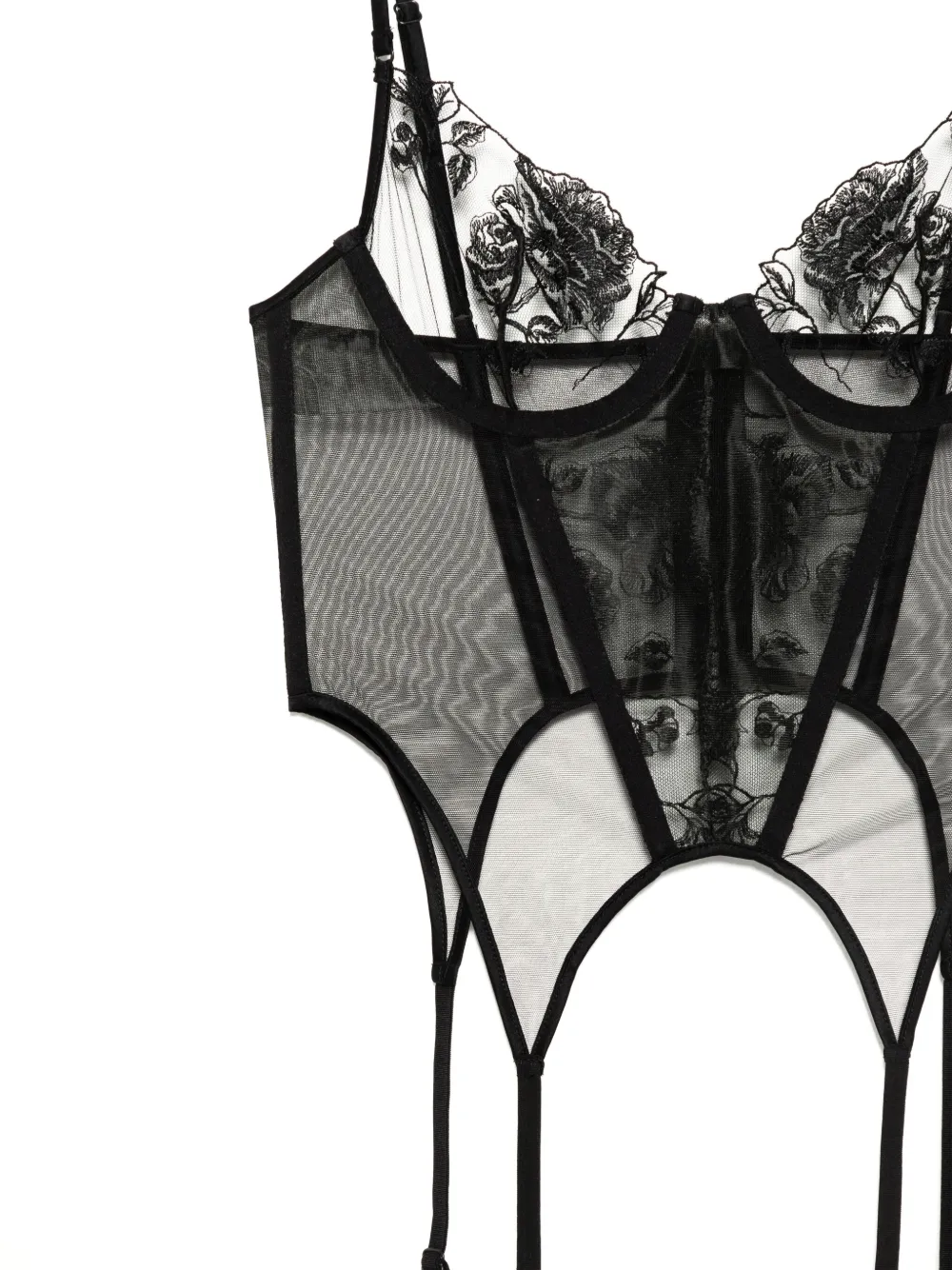 Kiki de Montparnasse Dominique jarretelbustier Zwart